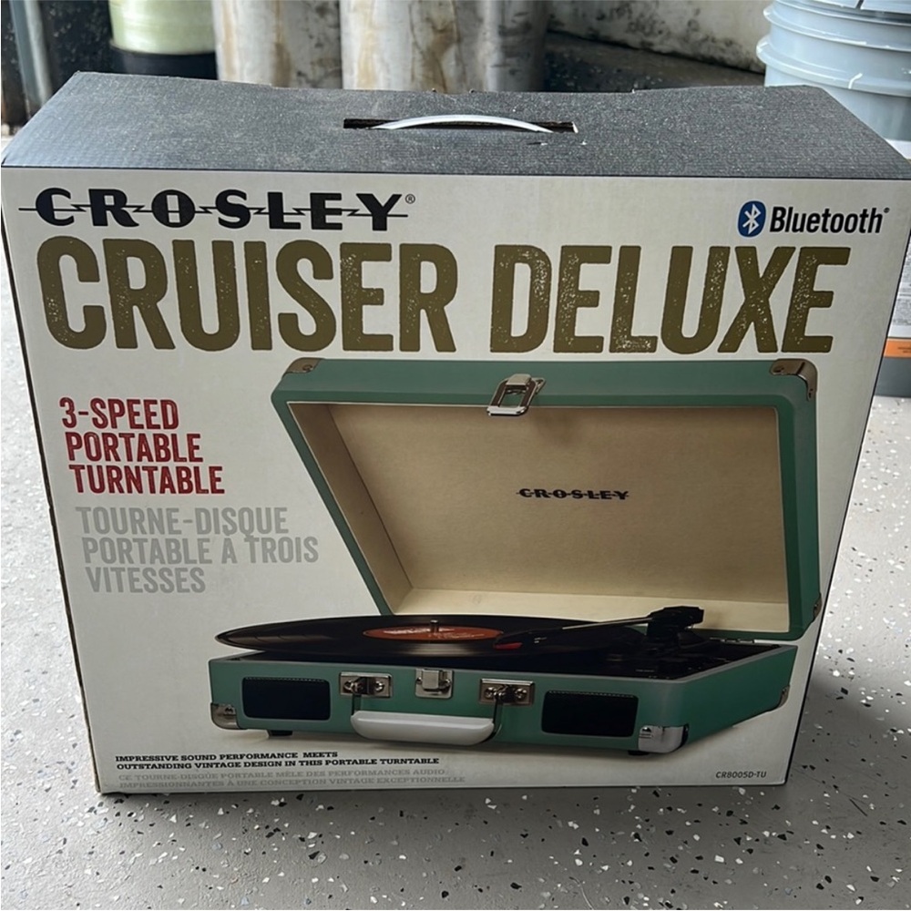 Crosley Cruiser Deluxe Teal Bluetooth Turntable